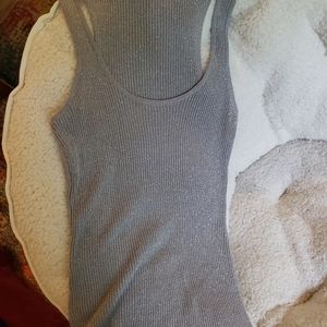 Silver long tank size m